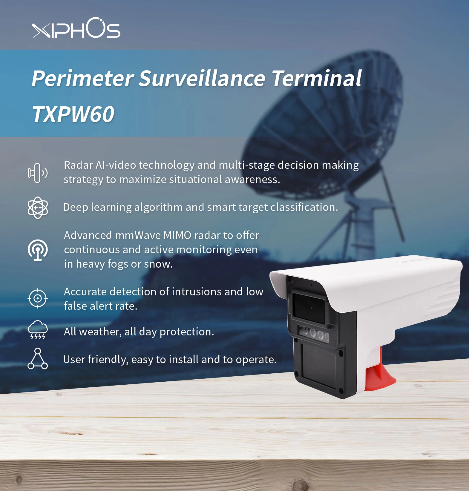 Perimeter Surveillance Terminal TXPW60 - Perimeter Security - 1