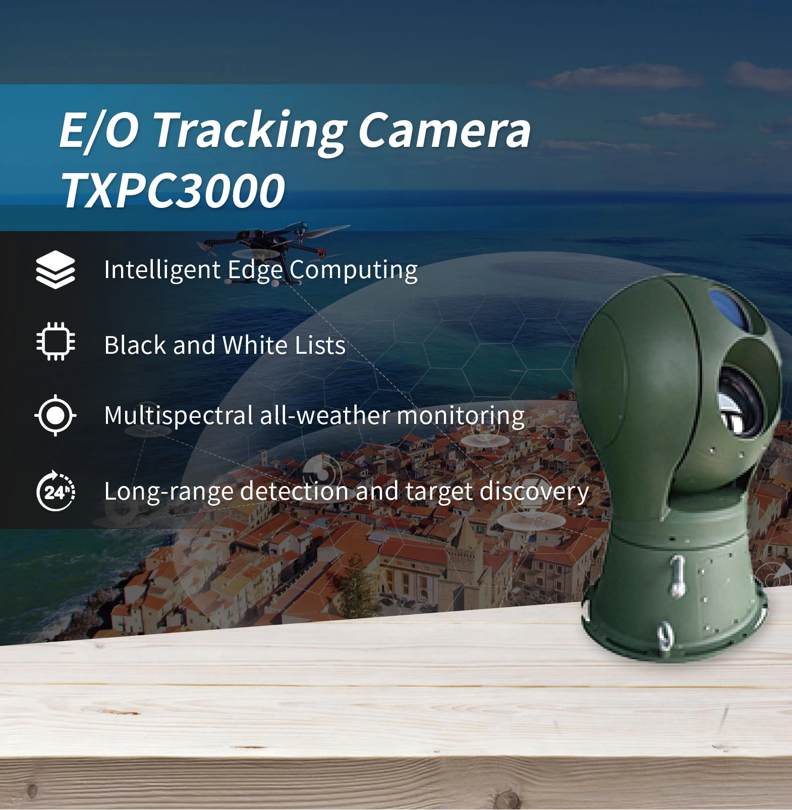 E/O Tracking Camera TXPC3000 - Drone Defense - 1